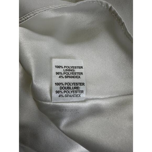 $645 Ramy Brook Womens Tera Satin Halter Gown Size 2 High Low High Neck New - Picture 4 of 6